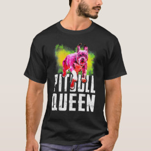 T-shirt J'Aime Mon Pittie Secourir Pittie Maman Pitbull Qu