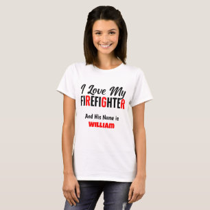 T-shirt J'aime mon pompier