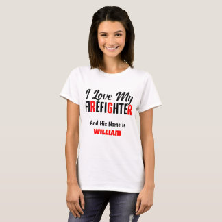T-shirt J'aime mon pompier