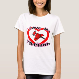 T-shirt J'aime mon pompier