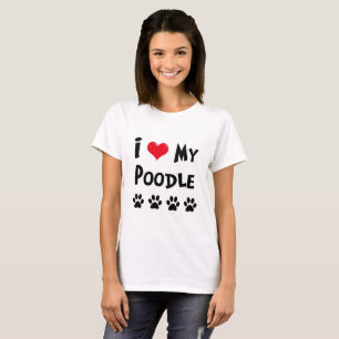 T-shirt J'Aime Mon Poodle