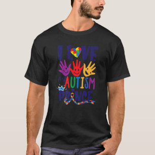 T-shirt J'aime mon prince autiste maman autiste