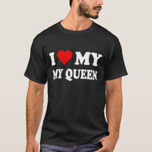 T-shirt J'aime mon Queen-Heart