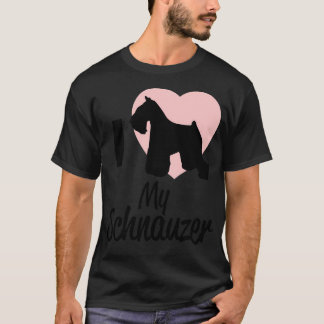 T-shirt J'Aime Mon Schnauzer
