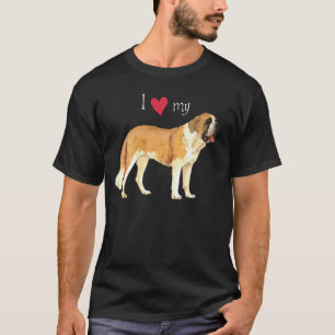 T-shirt J'aime mon St Bernard