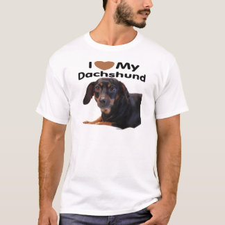 T-shirt J'aime mon teckel