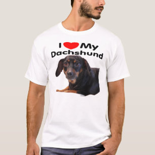 T-shirt J'aime mon teckel