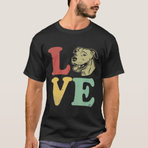 T-shirt J'aime mon Terrier Pitbull Américain - Gif pour Am