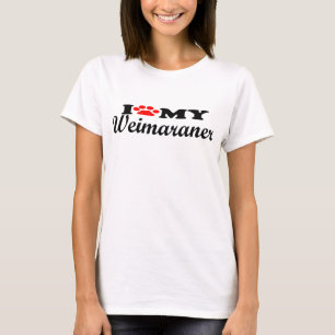 T-shirt J'aime mon Weimaraner
