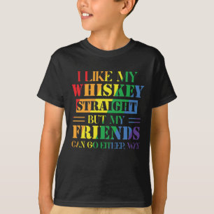T-shirt J'Aime Mon Whiskey Tout De Suite Mais Mes Amis Peu