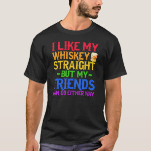 T-shirt J'Aime Mon Whiskey Tout De Suite Mais Mes Amis Peu