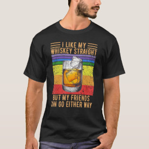 T-shirt J'Aime Mon Whiskey Tout De Suite Mais Mes Amis Peu
