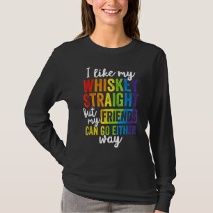 T-shirt J'Aime Mon Whiskey Tout De Suite Mais Mes Amis Peu