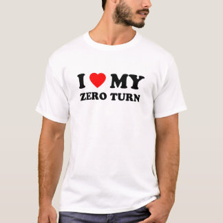 T-shirt J'Aime Mon Zéro Tourner Mower Papa Cadeau