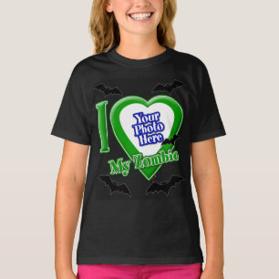 T-shirt J'Aime Mon Zombie Avec Ta Photo Avec Des Bateaux