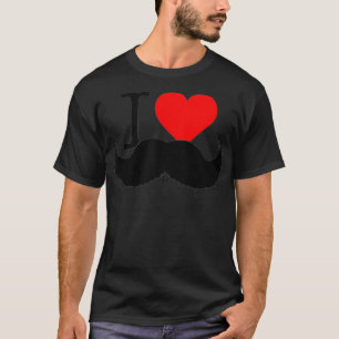 T-shirt J'Aime Moustache Circule Drôle Suggesti Inappropr