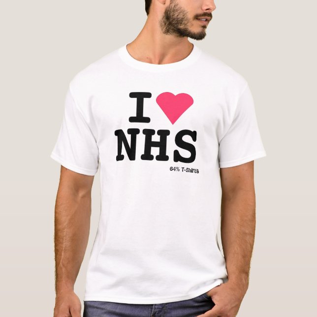 T-shirt J'aime NHS II (Devant)