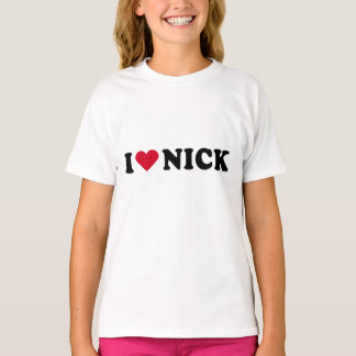 T-SHIRT J'AIME NICK