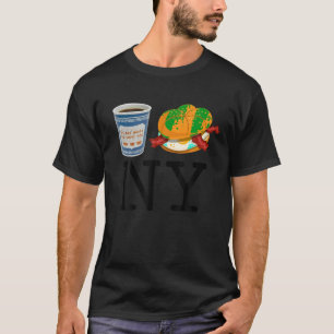 T-shirt J'aime NY New York Bacon Egg et fromage et café