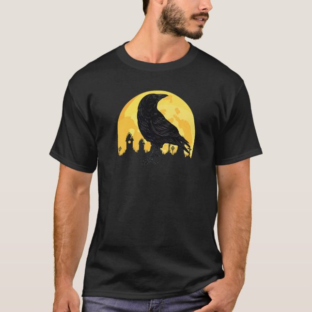 T-shirt J'Aime Oiseaux Corbeau Viking Crow Silhouette Oise (Devant)