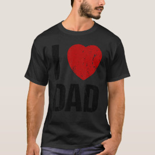 T-shirt J'aime papa fille fils père