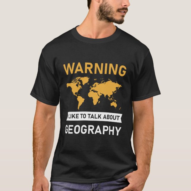 T-shirt J'Aime Parler De Géographie - Géographe (Devant)