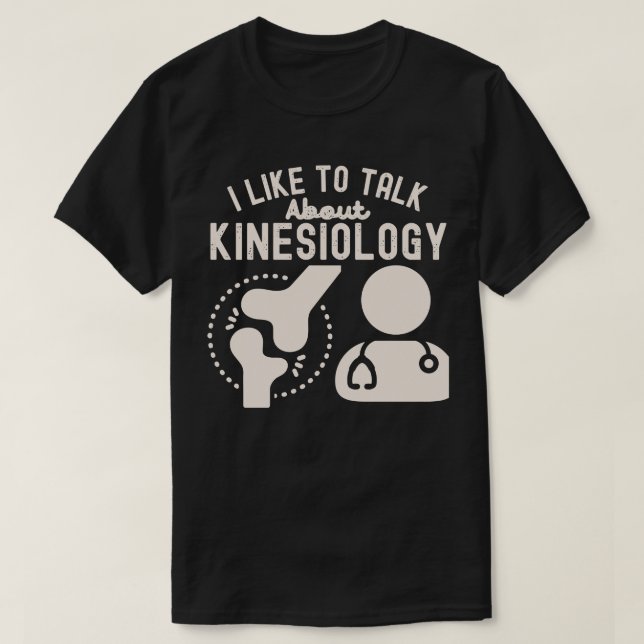 T-shirt J'aime parler de kinésiologie (Design devant)