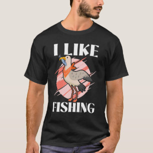T-shirt J'Aime Pêcher Mouette Oiseau Oiseau Oiseau Oiseau