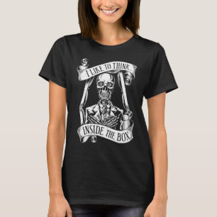 T-shirt J'aime penser à l'intérieur de la boîte