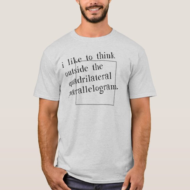 T-shirt J'aime penser en dehors de la boîte (Devant)
