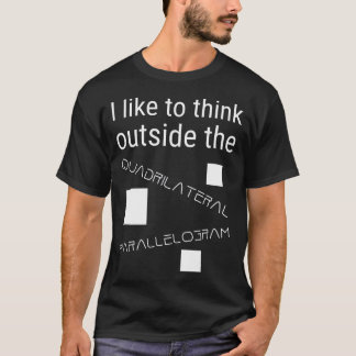 T-shirt J'Aime Penser Hors Quadrilatéral Parallelogra