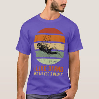 T-shirt J'Aime Plongée Amoureux Pampille Comme Trois Perso