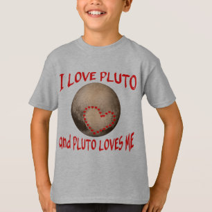 T-shirt J'aime Pluton et Pluton m'aime