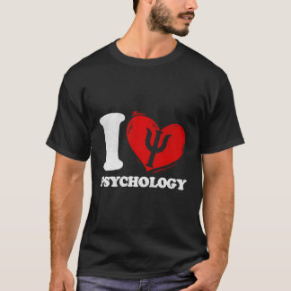 T-shirt J'aime psychologue psychologue
