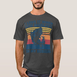 T-shirt J'Aime Quand Il Nibble Sur Mes Bobbers Drôle Basse