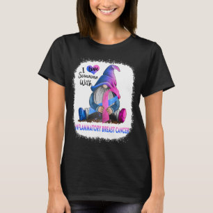 T-shirt J'aime quelqu'un atteint d'un cancer du sein infla