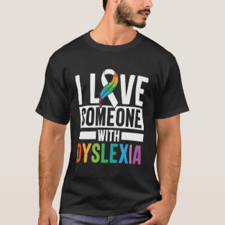 T-shirt J'Aime Quelqu'Un Avec Dyslexie Apprendre Produit