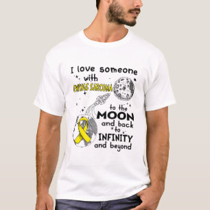 T-shirt J'aime quelqu'un avec Ewings Sarcoma Awareness