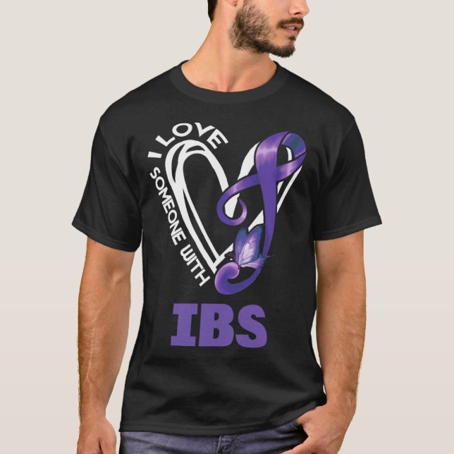 T-shirt J'Aime Quelqu'Un Avec IBS Irritable Bowel Syndrome (Devant)