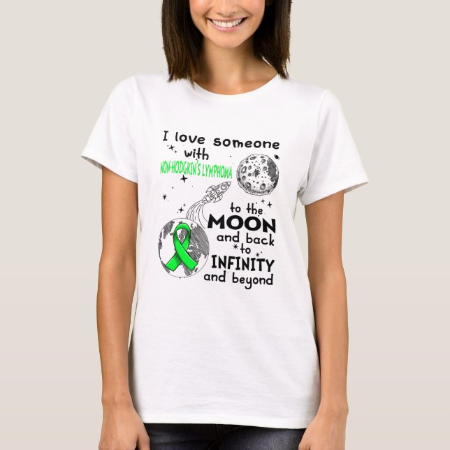 T-shirt J'aime quelqu'un avec le Lymphome de non-Hodgkin (Devant)