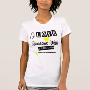 T-shirt J'aime quelqu'un avec le sarcome