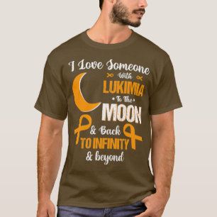 T-shirt J'aime quelqu'un avec Leukemia Sensibilisation ora