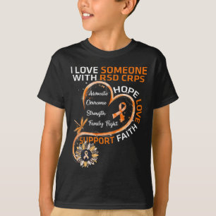 T-shirt J'aime quelqu'un avec RSD CRPS Sensibilisation Dra