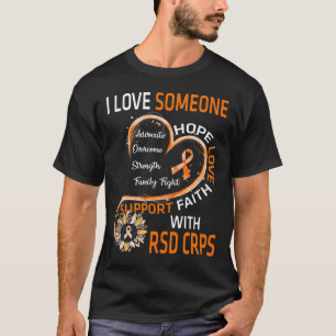 T-shirt J'aime quelqu'un avec RSD CRPS Sensibilisation tou