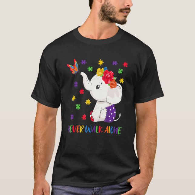 T-shirt J'Aime Quelqu'Un Avec Sensibilisation sur l'autism (Devant)