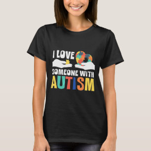 T-shirt J'Aime Quelqu'Un Avec Une Cause Motivationnelle Au