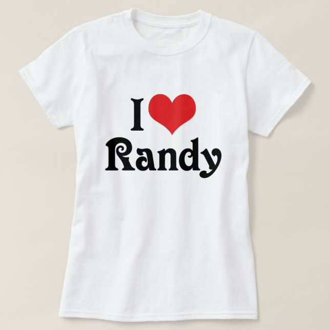 T-shirt J'Aime Randy (Design devant)