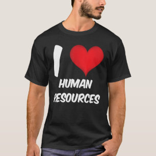 T-shirt J'aime RH Red Heart Ressources humaines