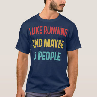 T-shirt J'aime Running et peut-être 3 personnes 