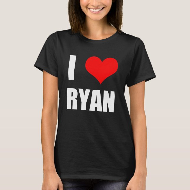 T-shirt J'aime Ryan Heart (Devant)